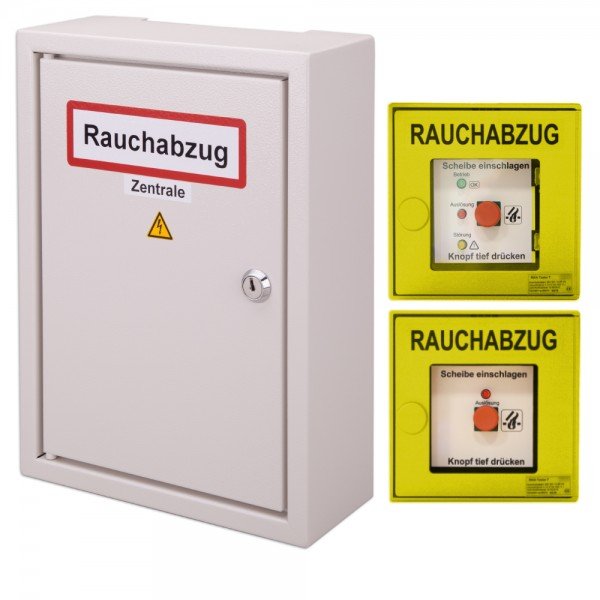 RWA-Treppenhaus-Set BSC RWA-Zentrale 2A inkl. 2 Taster gelb
