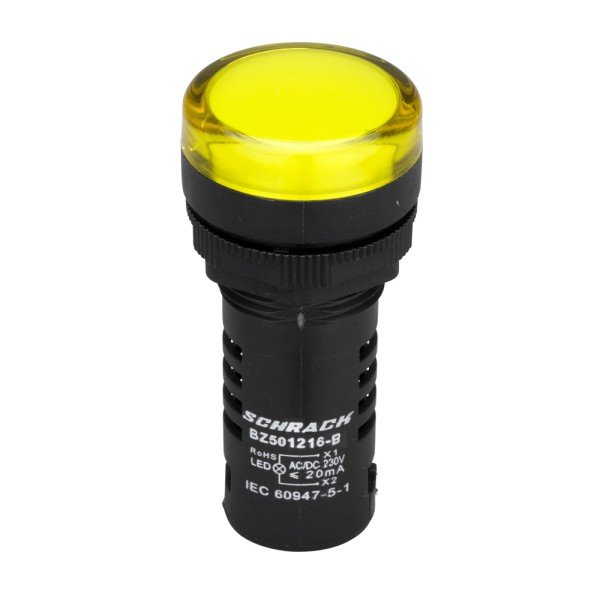 Schrack LED-Leuchtmelder Monoblock 230VAC/DC gelb