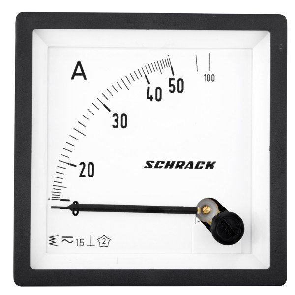 SCHRACK Amperemeter, 72x72mm, 50A AC Direktmessung