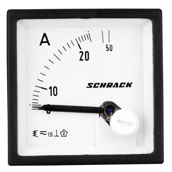 SCHRACK Amperemeter, 48x48mm, 25A AC Direktmessung