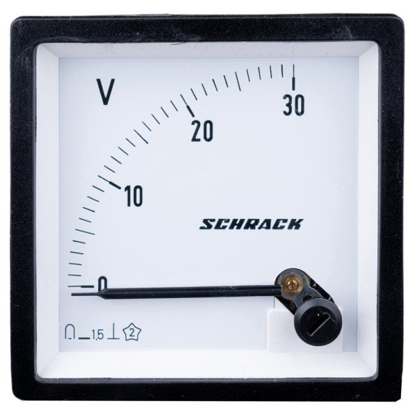 SCHRACK Voltmeter, 72x72mm, 30VDC