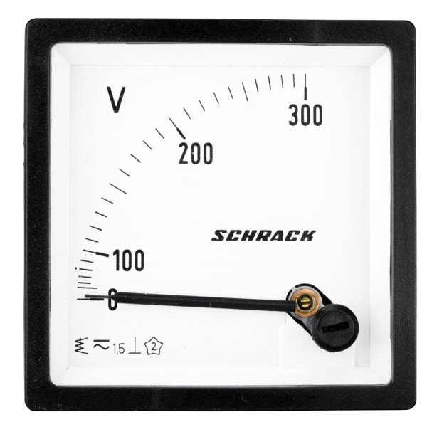 SCHRACK Voltmeter, 72x72mm, 300VAC
