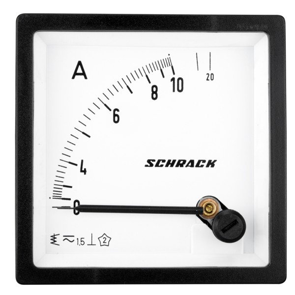 SCHRACK Amperemeter, 72x72mm, 10A AC Direktmessung