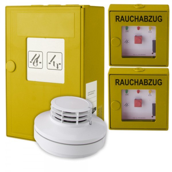 RWA-Treppenhaus-Set STG Beikirch RWA-Zentrale TRZ Plus inkl. 2 Taster gelb, Rauchmelder