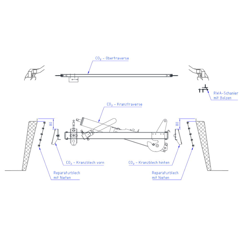 LAMILUX F100 Skylight Dome CO₂ Fitting (smoke Lift PJ) | Windowdrives