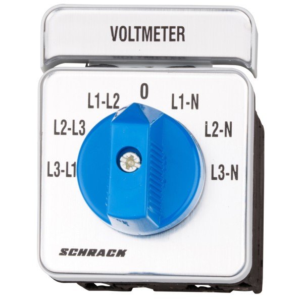 Schrack Voltmeter-Umschalter 3 x L-L / 3 x L-N, Verteilereinbau