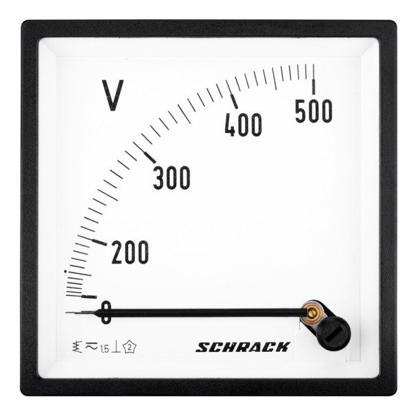 SCHRACK Voltmeter, 96x96mm, 500V AC