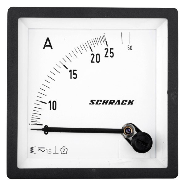 SCHRACK Amperemeter, 72x72mm, 25A AC Direktmessung