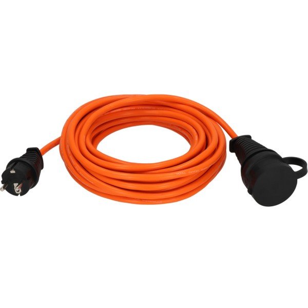 Brennenstuhl BREMAXX® Outdoor-Verlängerungskabel (10m Kabel in orange, für den kurzfristigen Einsatz im Außenbereich IP44, einsetzbar bis -35 °C, Öl- und UV-beständig)