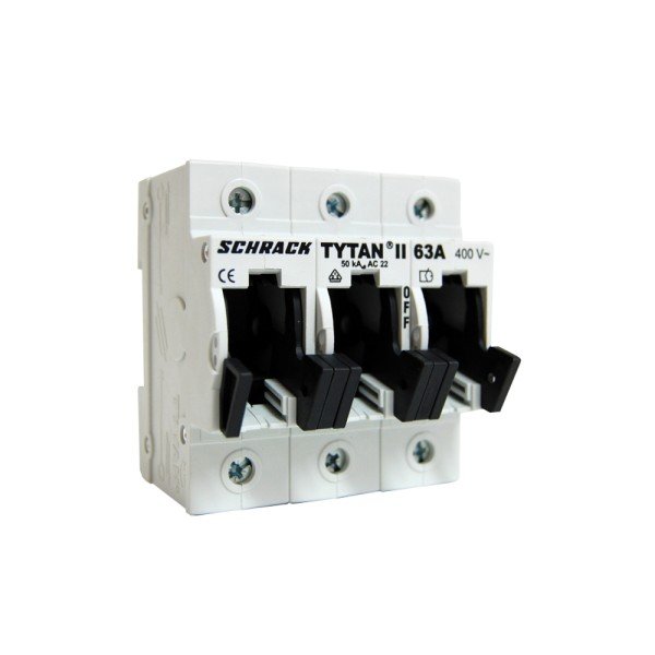 Schrack TYTAN II, D02-Sicherungslasttrennschalter, 3-polig, 63A