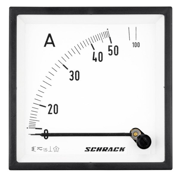 SCHRACK Amperemeter, 96x96mm, 50A AC Direktmessung