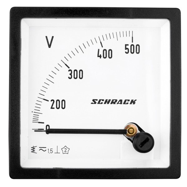 SCHRACK Voltmeter, 48x48mm, 500VAC