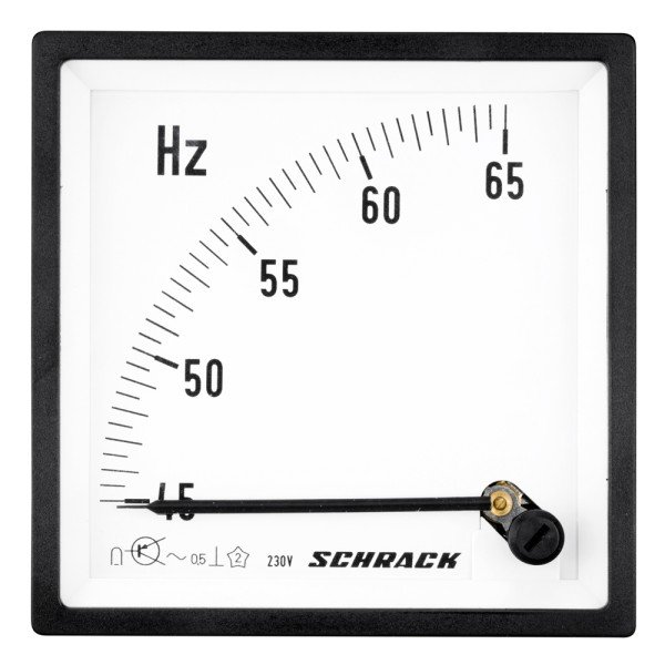 SCHRACK Zeigerfrequenzmesser, 96x96mm