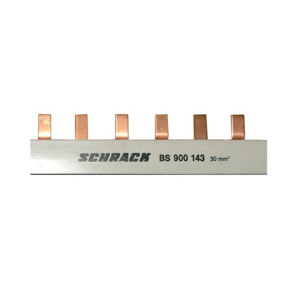 Schrack TYTAN-Stiftverschienung 30mm² / TE=27mm, 3-polig, 1m