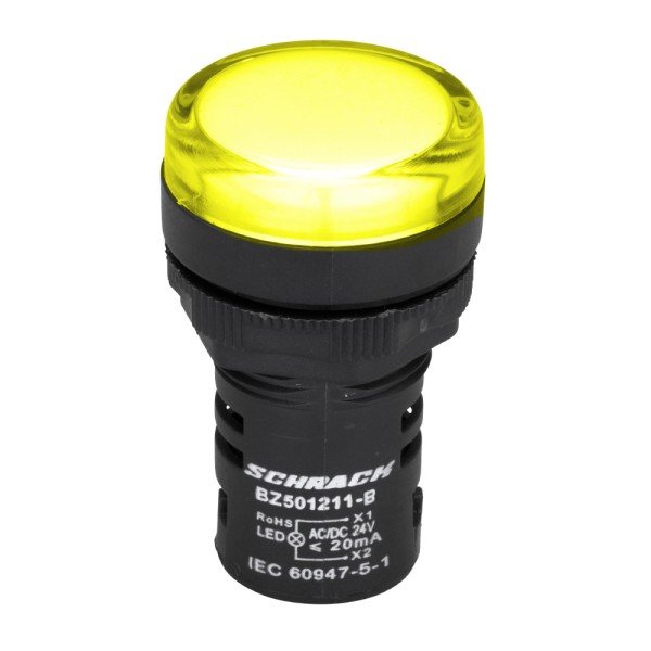 Schrack LED-Leuchtmelder Monoblock 24VAC/DC gelb