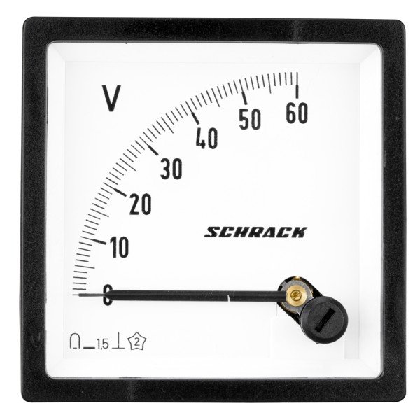 SCHRACK Voltmeter, 72x72mm, 60VDC
