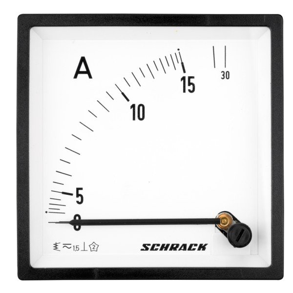 SCHRACK Amperemeter, 96x96mm, 15A AC Direktmessung