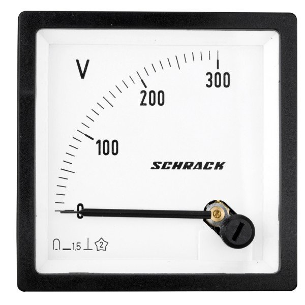 SCHRACK Voltmeter, 72x72mm, 300VDC